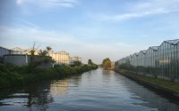 sommige plekken alleen via het water te bezoeken in het Westland